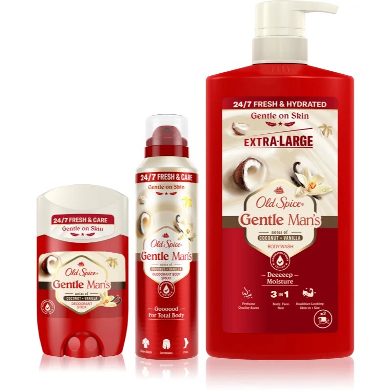 Old Spice Gentle Man's Coconut & Vanilla set za telo