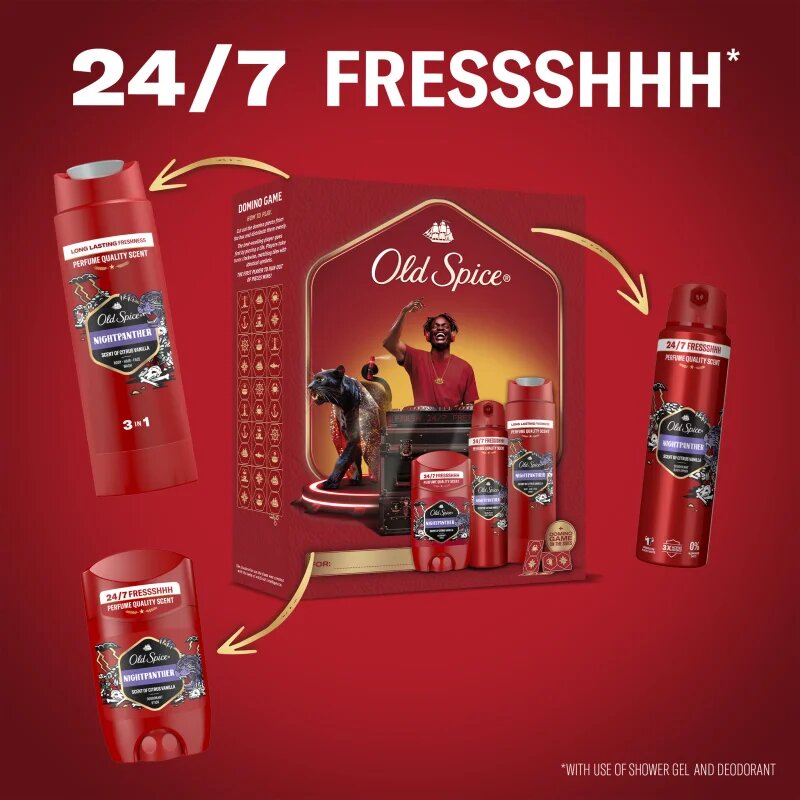 Old Spice Nightpanther DJ darilni set za moške