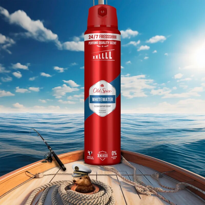 Old Spice Whitewater deodorant v pršilu za moške 250 ml