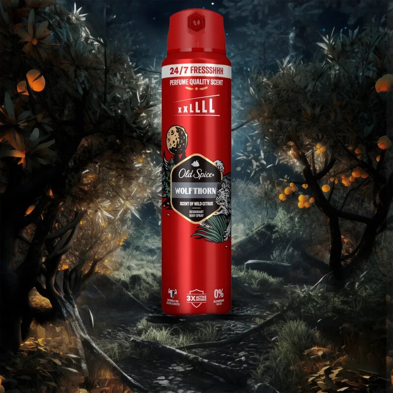 Old Spice Wolfthorn deodorant v pršilu za moške 250 ml