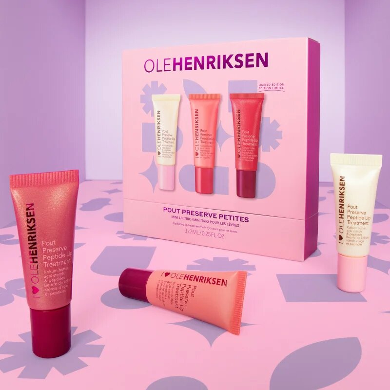 OLEHENRIKSEN Pout Preserve Mini Hydrating Peptide Lip Trio darilni set za ustnice