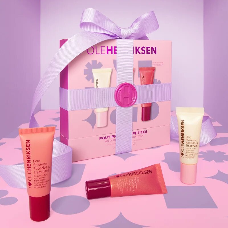 OLEHENRIKSEN Pout Preserve Mini Hydrating Peptide Lip Trio darilni set za ustnice