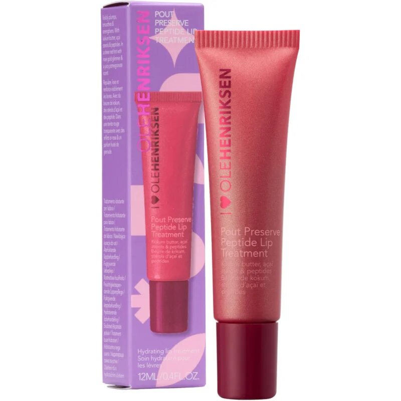 OLEHENRIKSEN Pout Preserve Peptide Lip Treatment vlažilni sijaj za ustnice odtenek Pomegranate Fizz Glimmer 12 ml