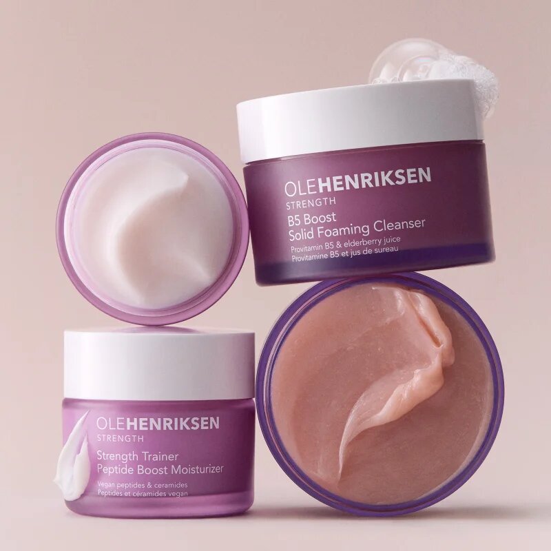 OLEHENRIKSEN Strength B5 Boost Hydrating Solid Foaming Gentle Cleanser hranilni čistilni balzam 100 g