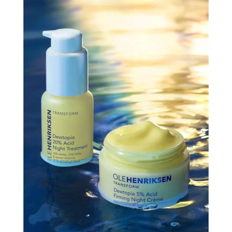 OLEHENRIKSEN Transform Dewtopia 20% Acid Night Treatment nočni serum proti gubam in temnim madežem 30 ml