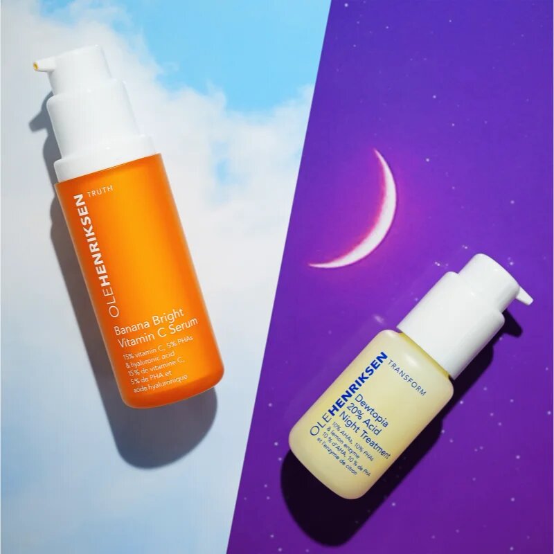 OLEHENRIKSEN Transform Dewtopia 20% Acid Night Treatment nočni serum proti gubam in temnim madežem 30 ml