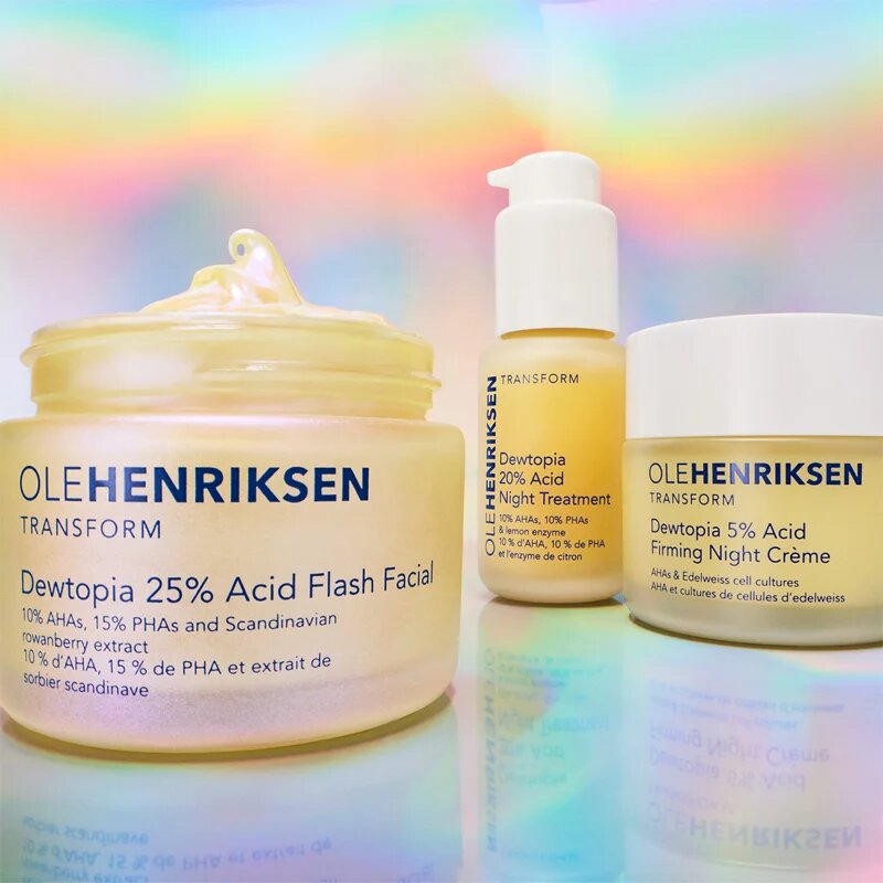 OLEHENRIKSEN Transform Dewtopia 25% Acid Flash Facial eksfoliacijska maska 50 ml