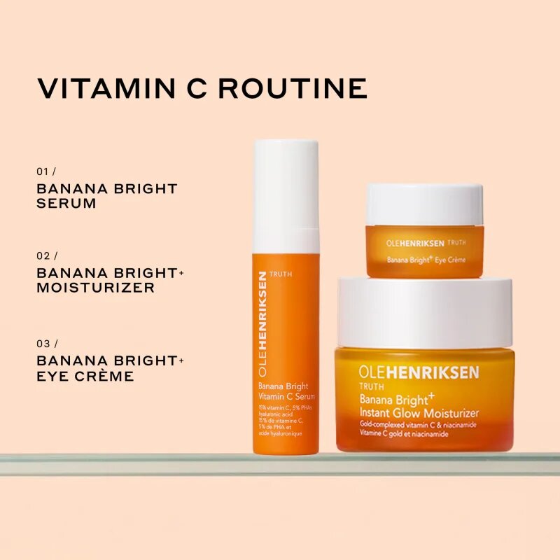 OLEHENRIKSEN Truth Banana Bright Bestsellers Vitamin C Trio set za nego obraza