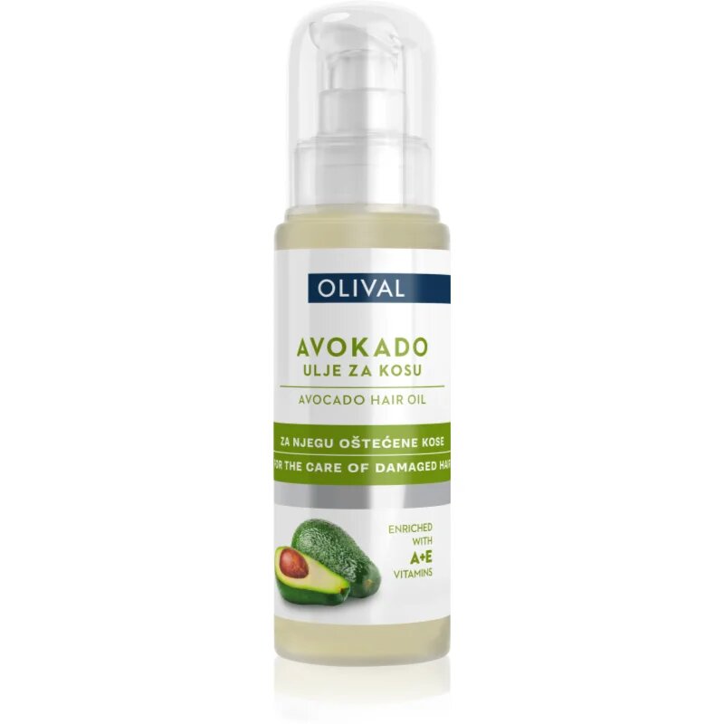 Olival Avocado hranilno olje za poškodovane lase 60 ml
