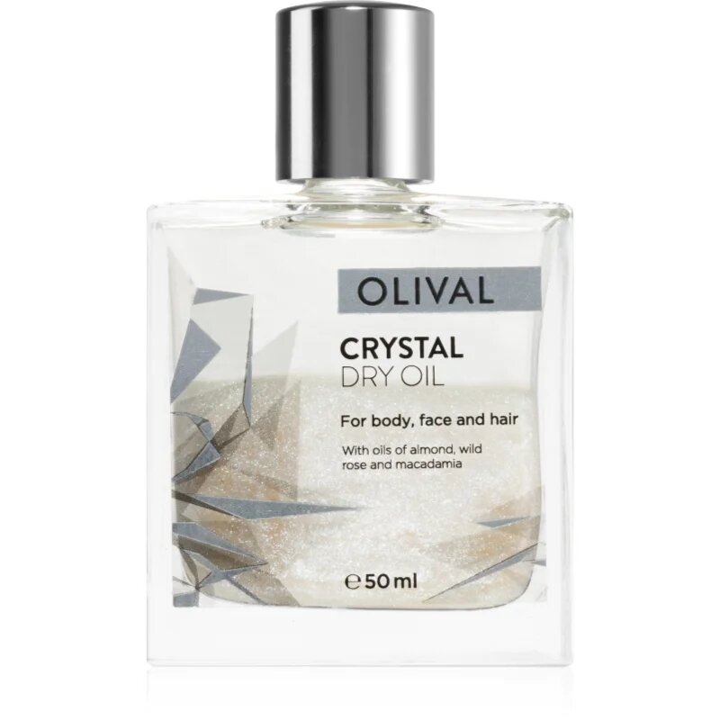 Olival Crystal Dry Oil večnamensko suho olje z bleščicami za obraz telo in lase 50 ml