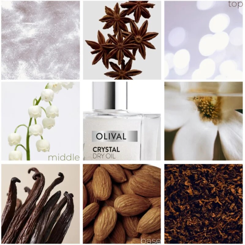 Olival Crystal Dry Oil večnamensko suho olje z bleščicami za obraz telo in lase 50 ml