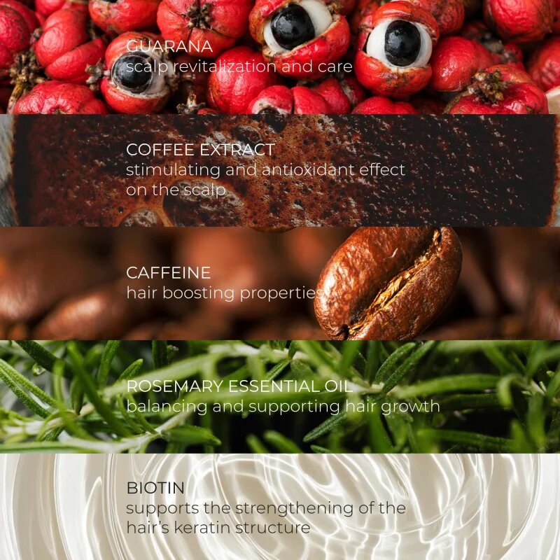 Olival Guarana & Coffee serum za okrepitev in rast las 100 ml