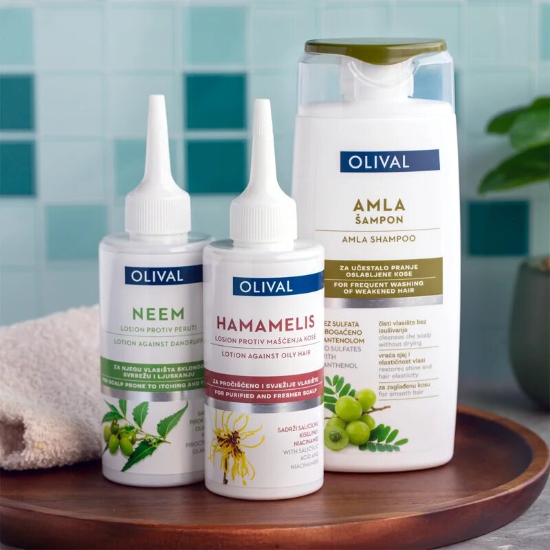 Olival Hamamelis lahki serum za mastne lase in lasišče 150 ml