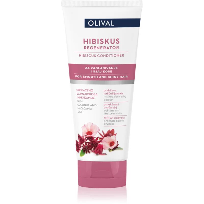 Olival Hibiscus regeneracijski balzam za sijaj in mehkobo las 200 ml
