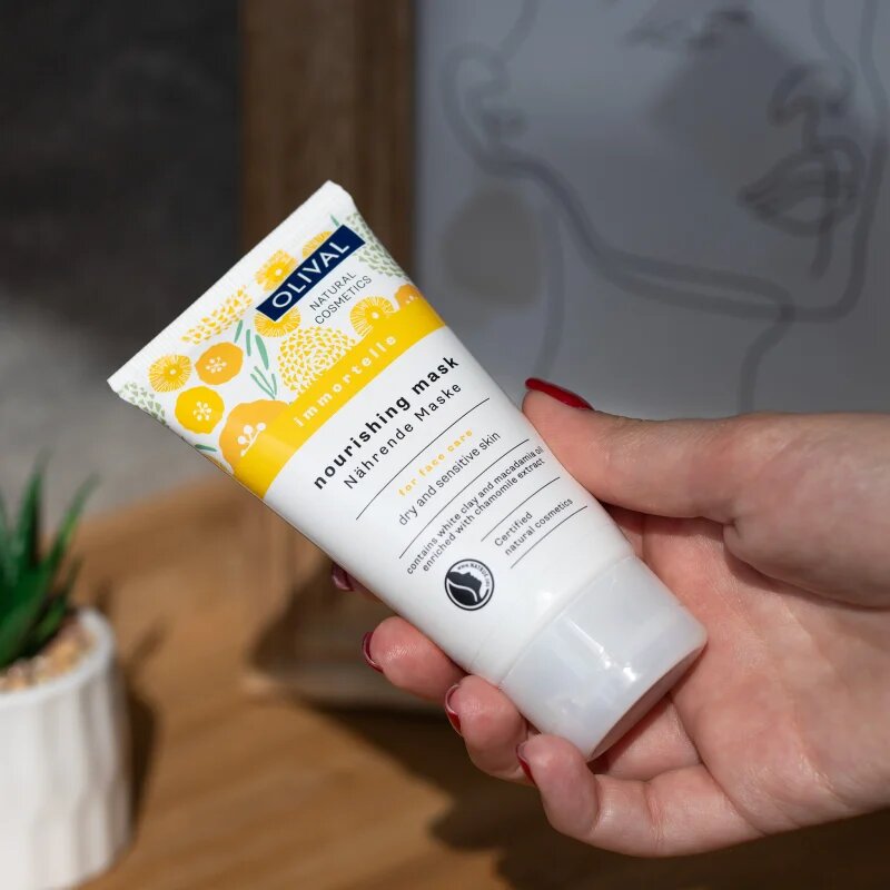 Olival Immortelle Nourishing Mask hranilna maska za občutljivo in suho kožo 75 ml