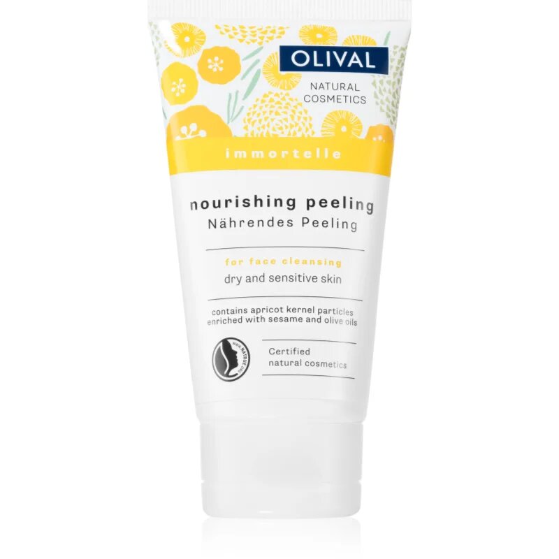 Olival Immortelle Nourishing Peeling nežen piling za obraz za suho in občutljivo kožo 75 ml