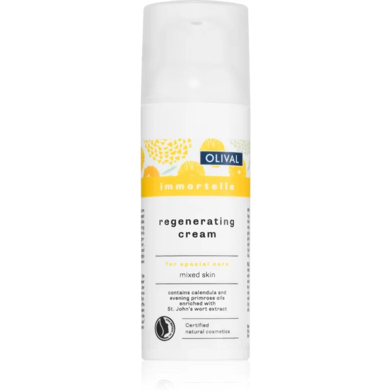 Olival Immortelle Regenerating Cream regeneracijska krema za mastno in mešano kožo 50 ml