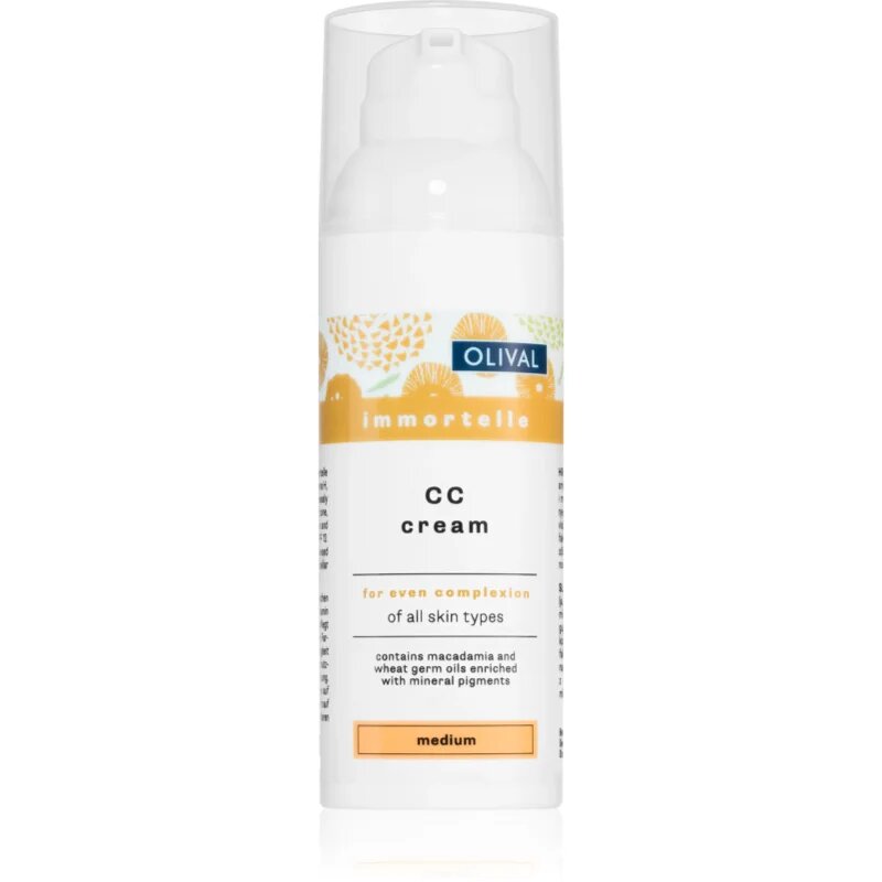 Olival Immortelle vlažilna CC krema odtenek Medium 50 ml