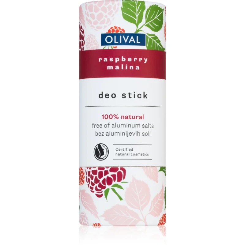Olival Natural Raspberry trdi deodorant brez aluminijevih soli 40 g