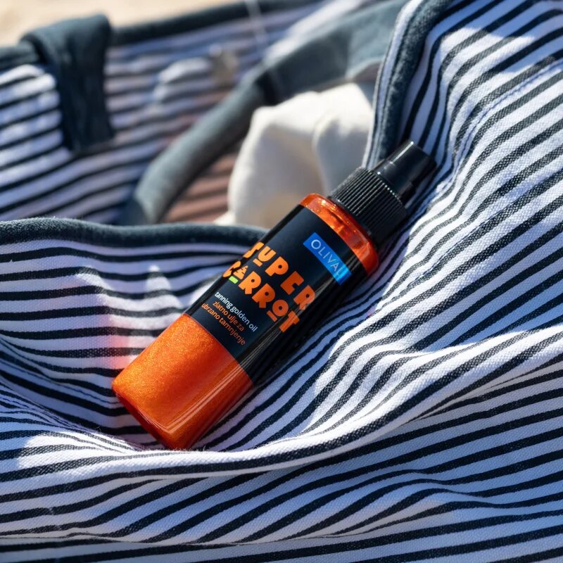 Olival SUPER Carrot Golden Oil olje z bleščicami pospešujoči porjavitev 100 ml