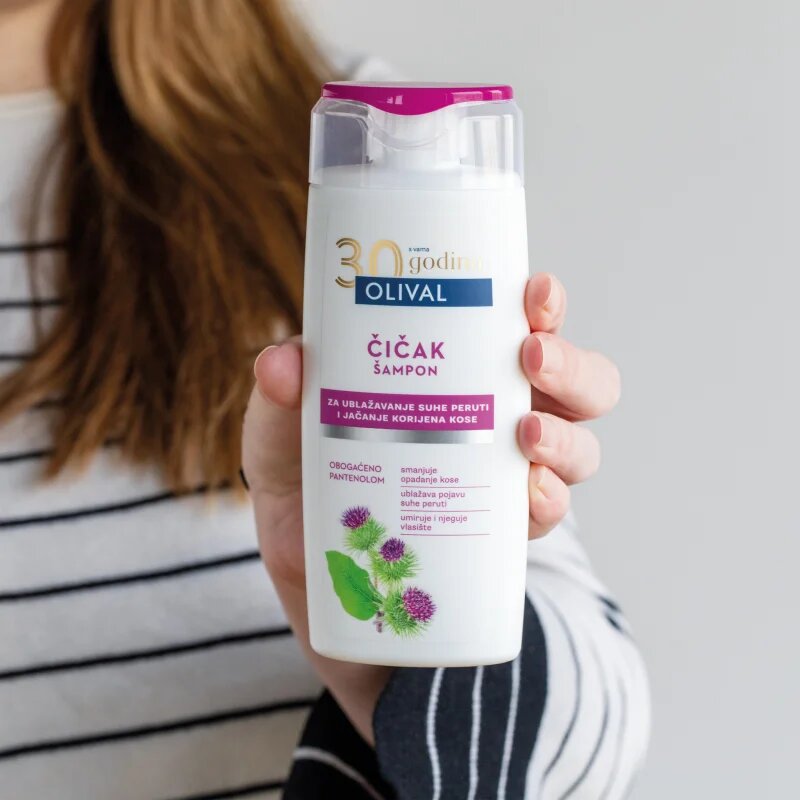 Olival Treatment Burdock šampon za suhe in poškodovane lase 250 ml