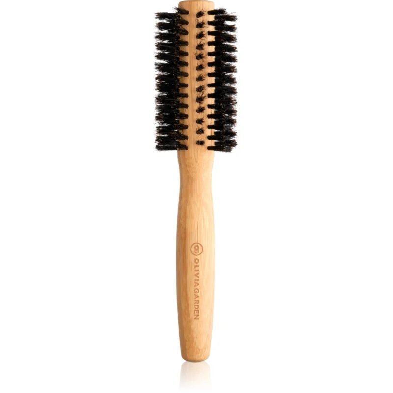 Olivia Garden Bamboo Touch Blow Boar okrogla krtača za lase Ø 15 mm 1 kos