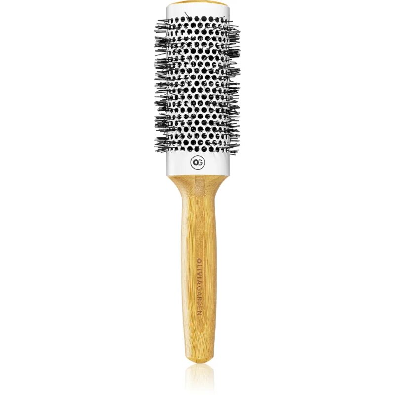 Olivia Garden Bamboo Touch Thermal okrogla krtača za lase premer 43 mm