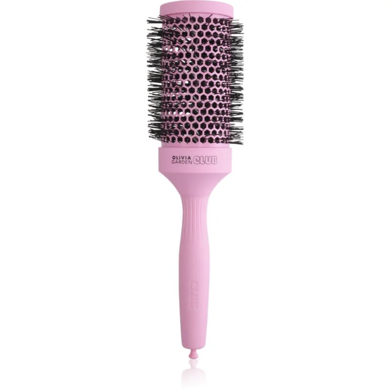 Olivia Garden Club The Glow Blowout Ceramic Round Brush Pink okrogla krtača za lase 1 kos