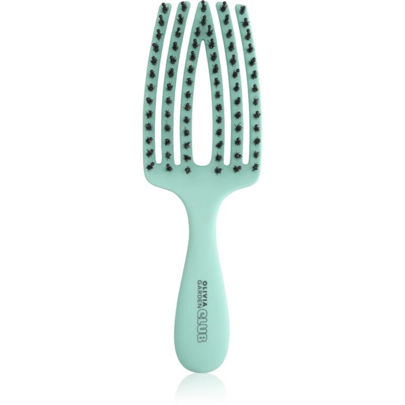 Olivia Garden Club The Nomad Detangling&Shine Fingerbrush​ ravna krtača za lase Mint 1 kos