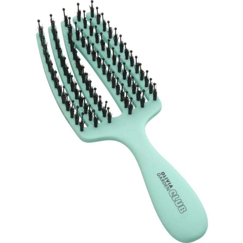 Olivia Garden Club The Nomad Detangling&Shine Fingerbrush​ ravna krtača za lase Mint 1 kos