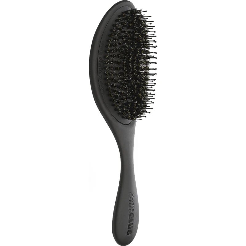 Olivia Garden Club The Reset Detangling&Shine Hairbrush ravna krtača z etuijem Black 1 kos