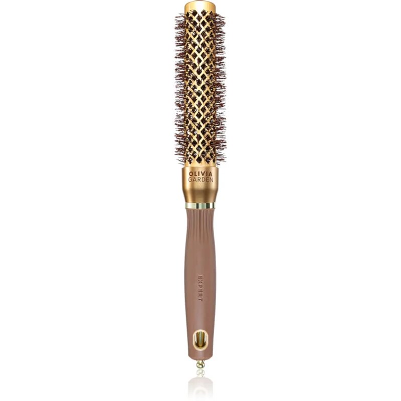 Olivia Garden Expert Blowout Speed Gold&Brown okrogla krtača za lase ⌀ 25 mm 1 kos