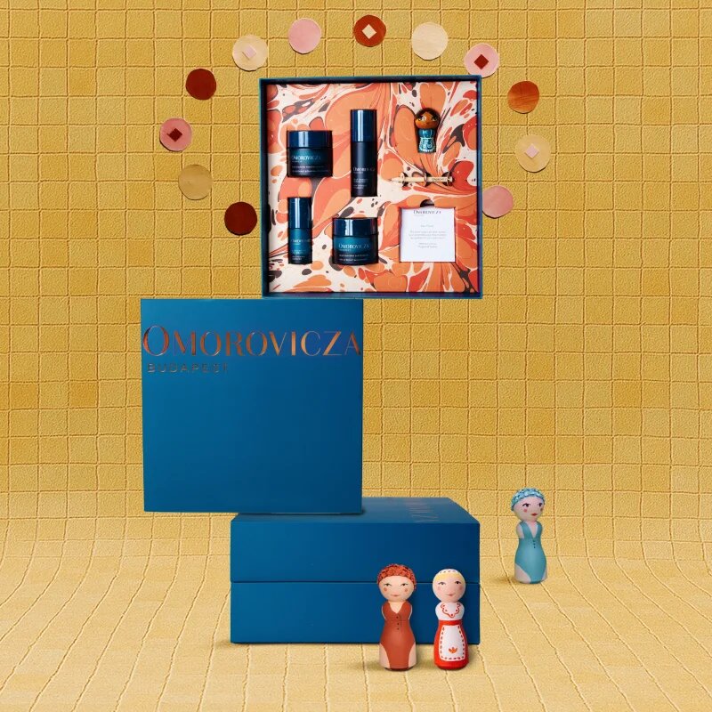 Omorovicza Blue Diamond Gratitude Set darilni set za čvrsto in nahranjeno kožo obraza