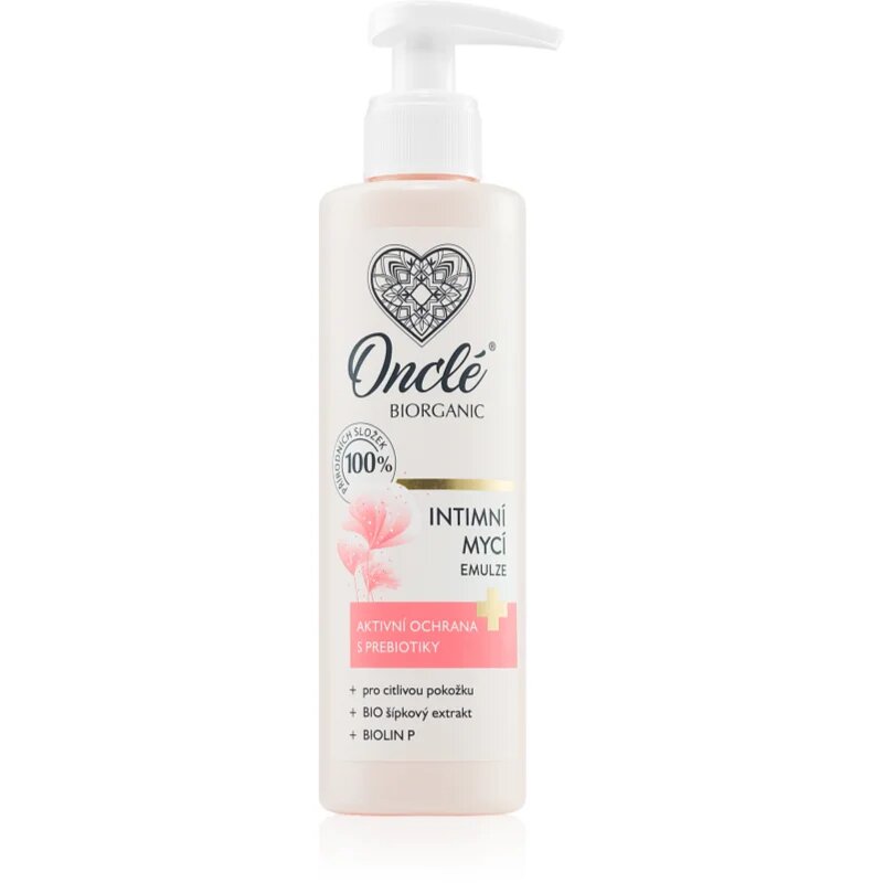 Onclé Biorganic emulzija za intimno higieno za občutljivo kožo 200 ml