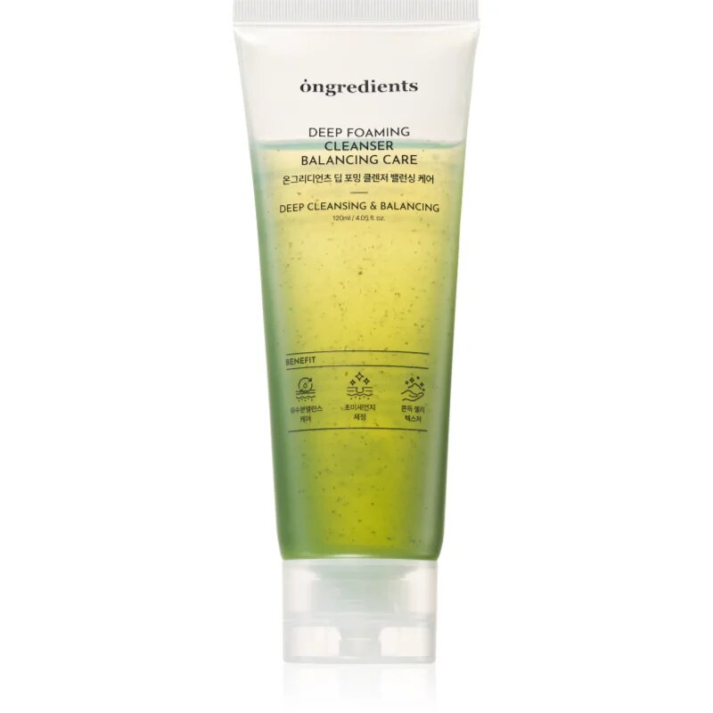 Ongredients Balancing Care Deep Foaming Cleanser pomirjajoči čistilni penasti gel proti nepravilnostim na koži 120 ml