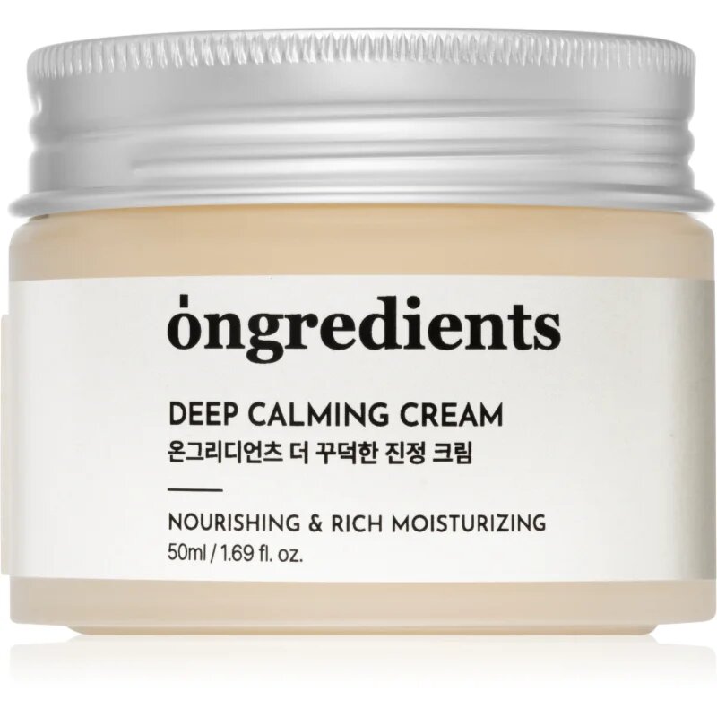 Ongredients Deep Calming Cream pomirjajoča krema za obraz za krepitev kožne pregrade 50 ml