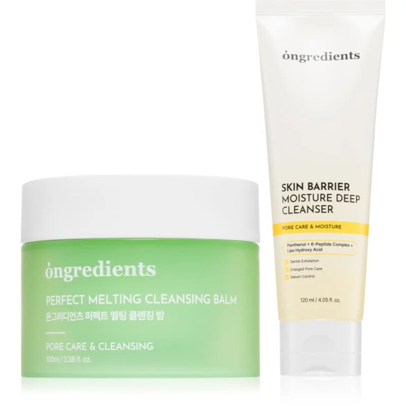 Ongredients Perfect Melting + Skin Barrier set za čist in zdrav obraz