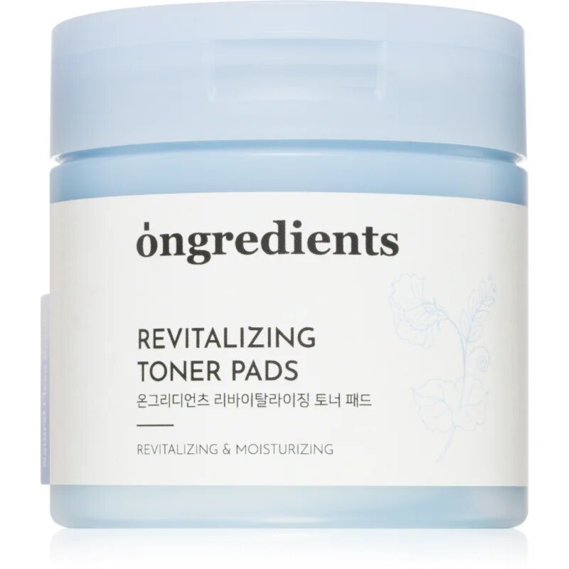 Ongredients Revitalizing Toner Pads tonizirajoče blazinice s pomirjajočim učinkom 60 kos