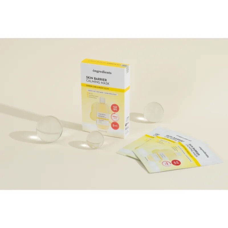 Ongredients Skin Barrier Calming Mask pomirjevalna tekstilna maska za krepitev kožne pregrade 1 kos