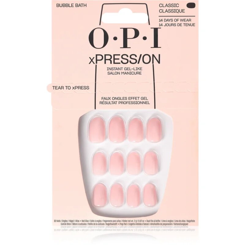 OPI xPRESS/ON umetni nohti Bubble Bath 30 kos