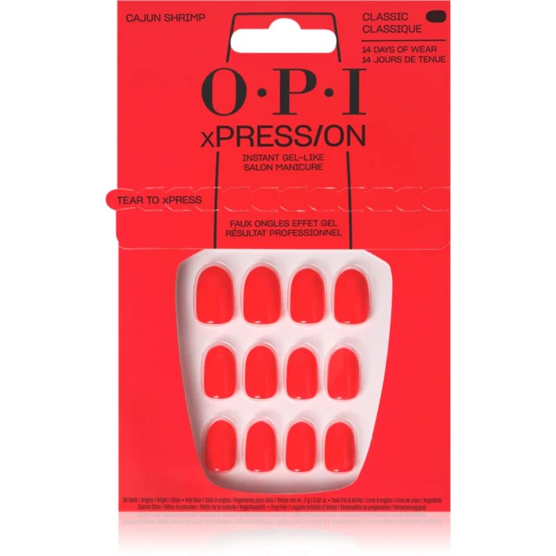 OPI xPRESS/ON umetni nohti Cajun Shrimp 30 kos