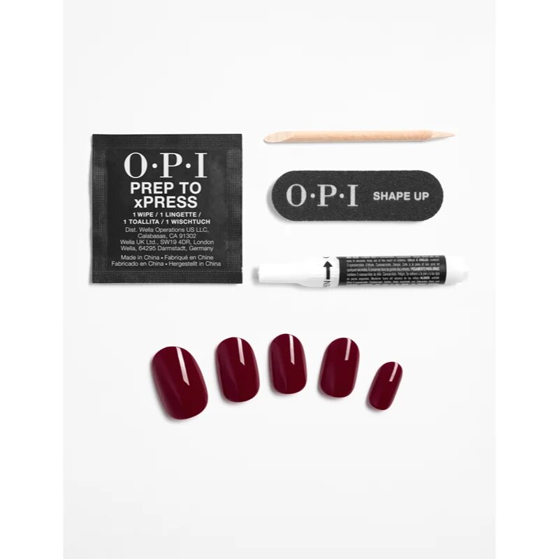 OPI xPRESS/ON umetni nohti Malaga Wine 30 kos