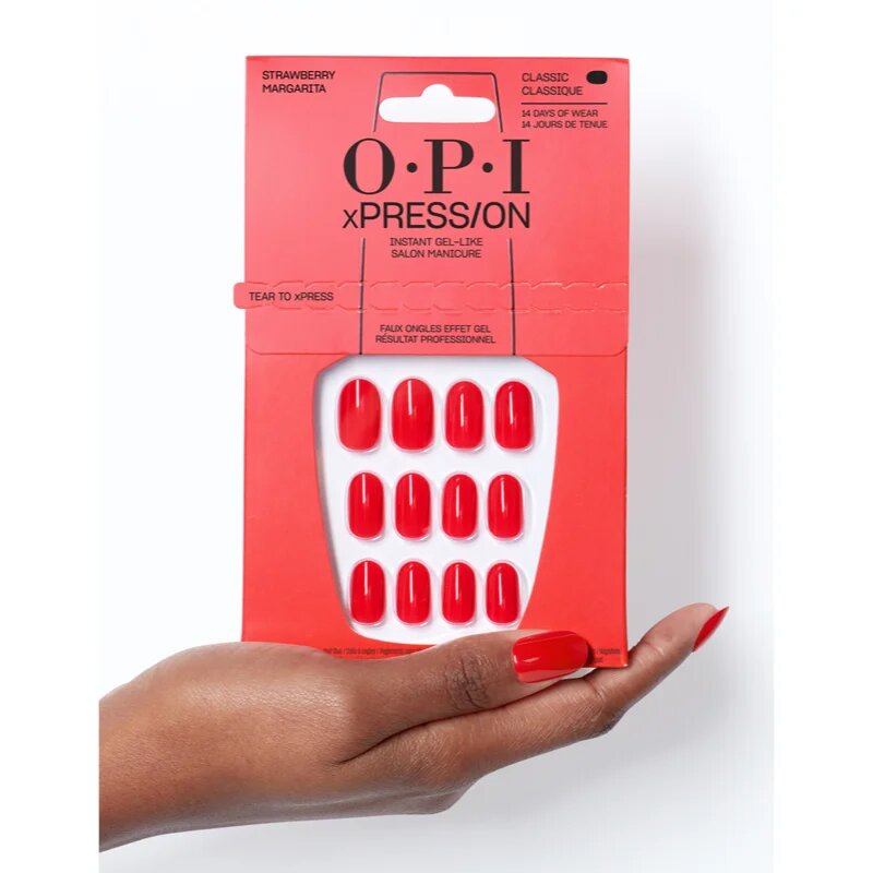 OPI xPRESS/ON umetni nohti Strawberry Margarita 30 kos
