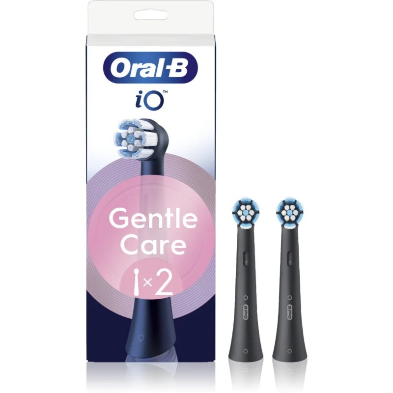 Oral-B iO Gentle Care nadomestne glave za občutljive dlesni Black 2 kos