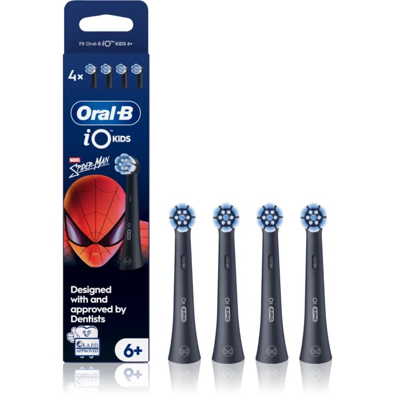 Oral-B iO Kids Marvel Spiderman nadomestne glave za zobno ščetko za otroke od 6 let 4 kos
