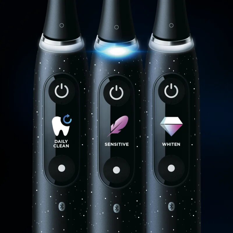 Oral-B iO10 električna zobna ščetka Black Spreckels 1 kos