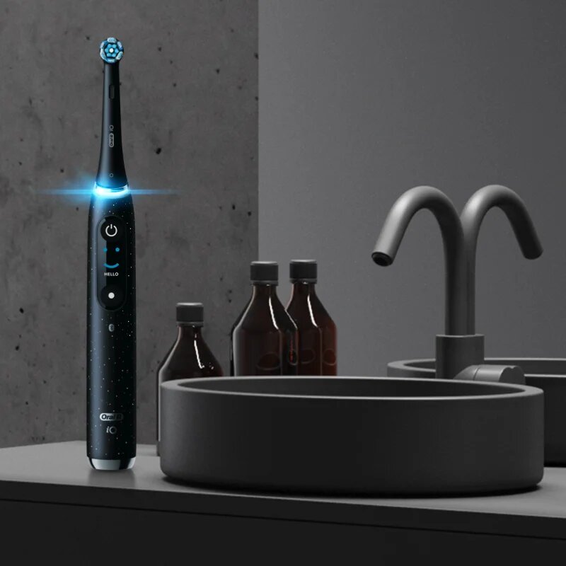 Oral-B iO10 električna zobna ščetka Black Spreckels 1 kos
