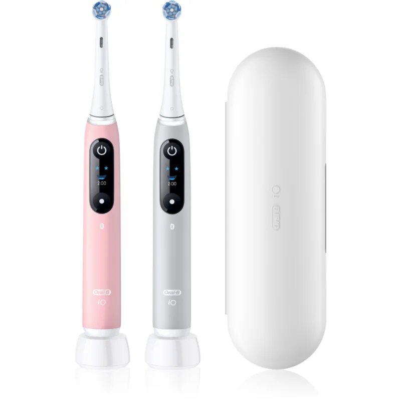 Oral-B iO6 Connected Coach električna zobna ščetka z etuijem DUO paket 2 kos