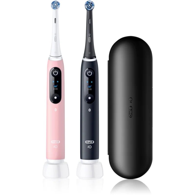 Oral-B iO6 Connected Coach set zobnih ščetk in nadomestnih glav z etuijem DUO paket 2 kos