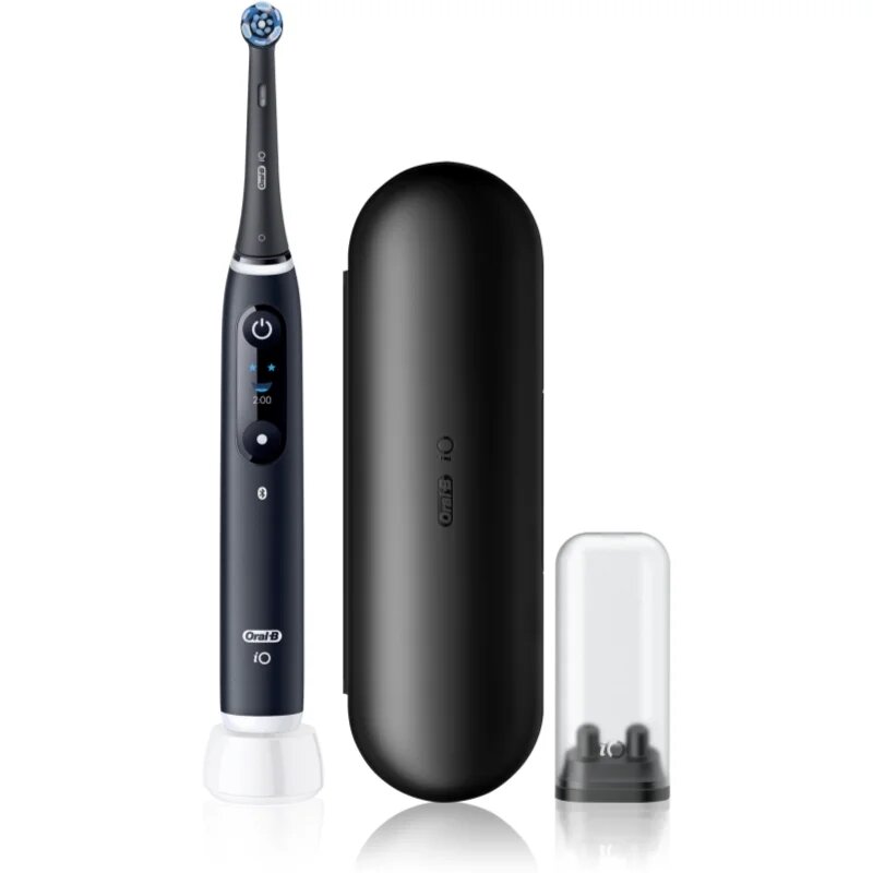 Oral-B iO6 električna zobna ščetka z etuijem Black Onyx 1 kos